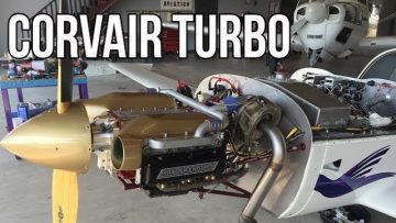 120 HP Turbocharged Corvair Spyder Aircraft Engine In The Saberwing